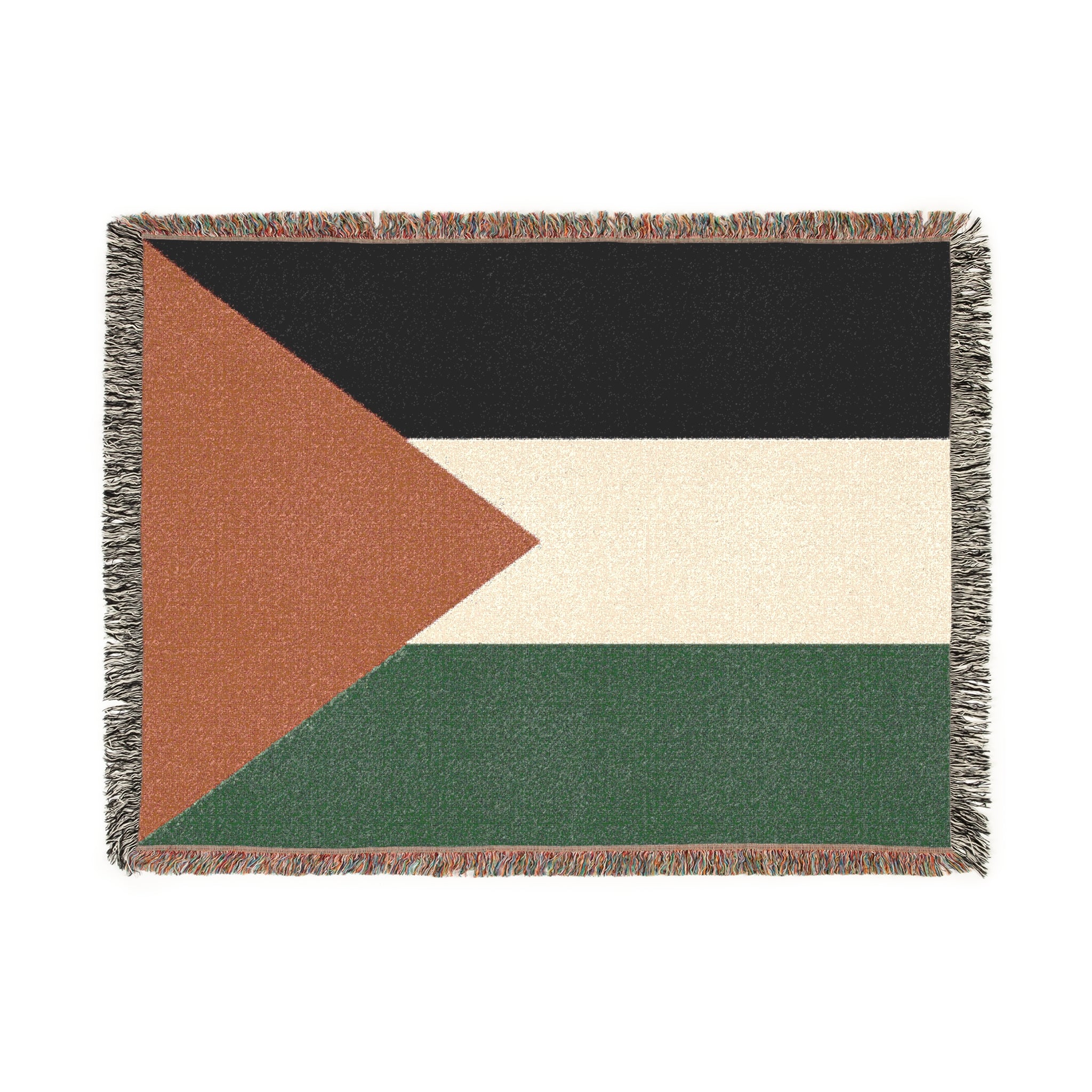 PALESTINE Woven Blanket - *50% NET PROFIT DONATED to Human Development Fund: Urgent Gaza Relief*