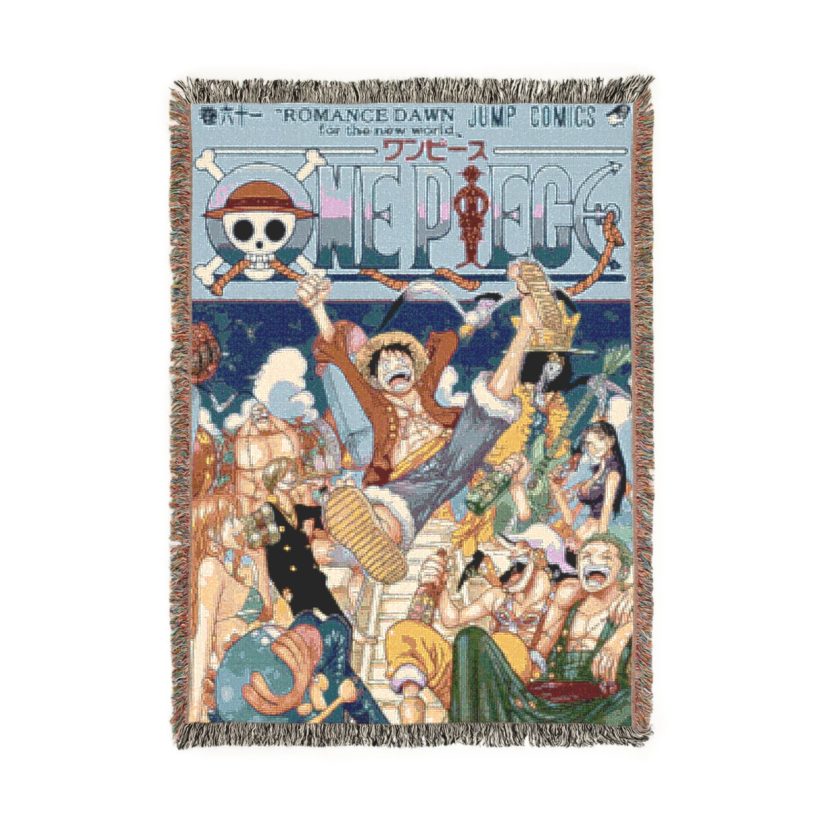 Pirate Boy (Blue) Woven Blanket