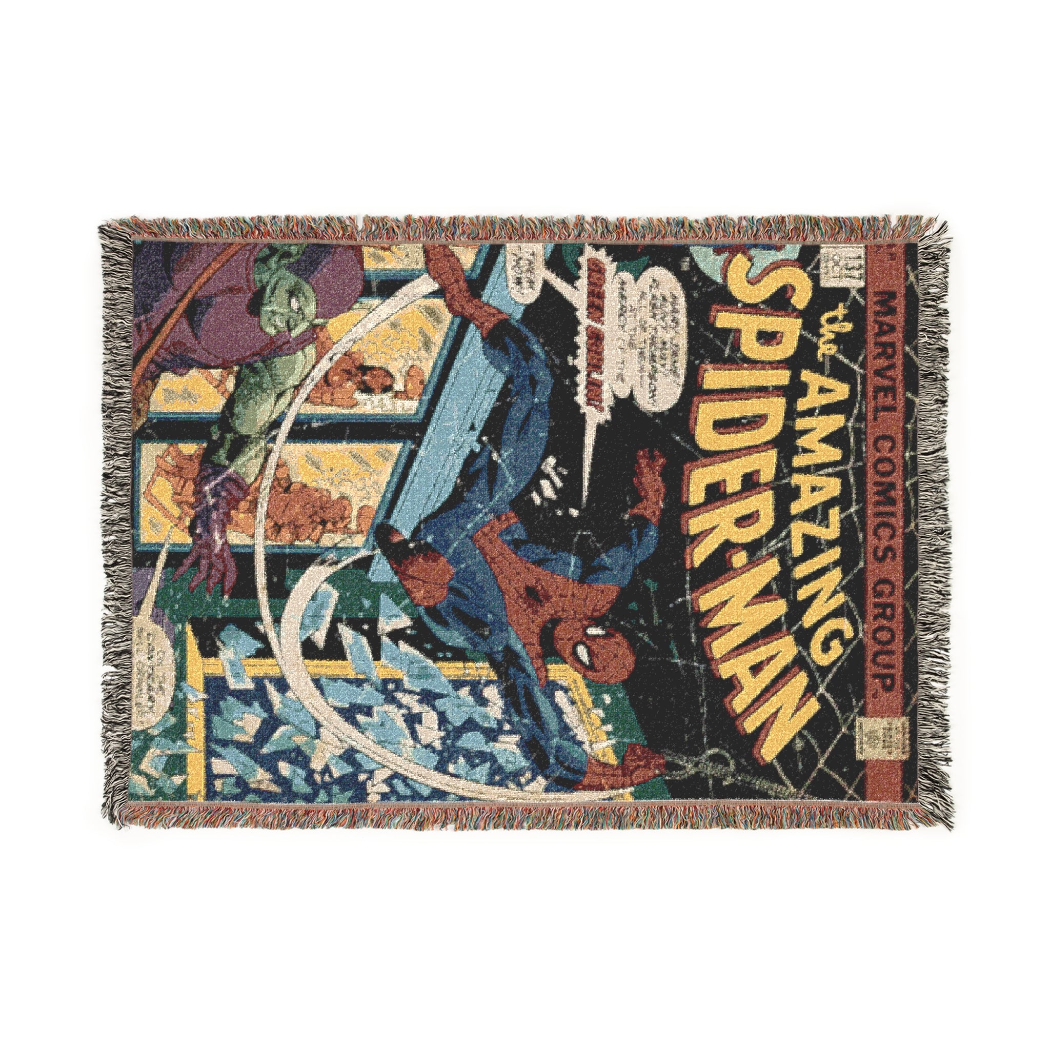 Web Man Woven Blanket